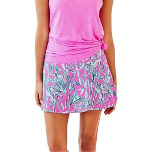 LILLY PULITZER LUXLETIC AILA SKORT *MANDEVILLA PINK* EXTRA LUCKY I Size:M